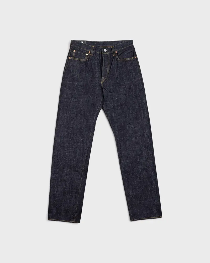 0611 15.5oz Slub Nep Denim Relax Fit One Wash Indigo