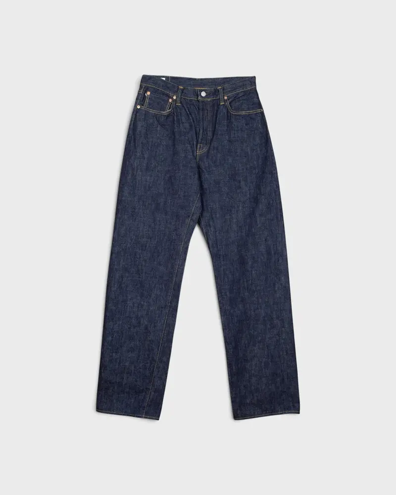 0815 13.5oz Denim Loose Fit One Wash Indigo