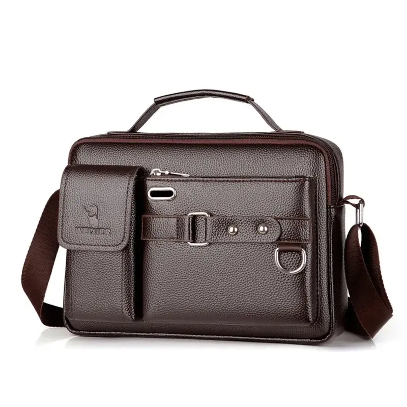 2024 nouveaux hommes sac à bandoulière pour 10.4 "Ipad PU cuir affaires sacs à main hommes sacs de messager mode homme sac à bandoulière