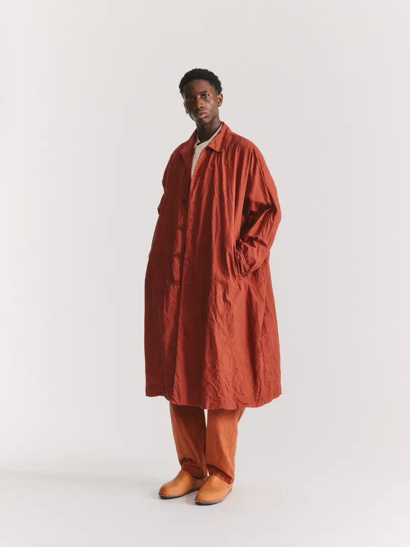 2PCS COAT - L WAX - TERRACOTTA