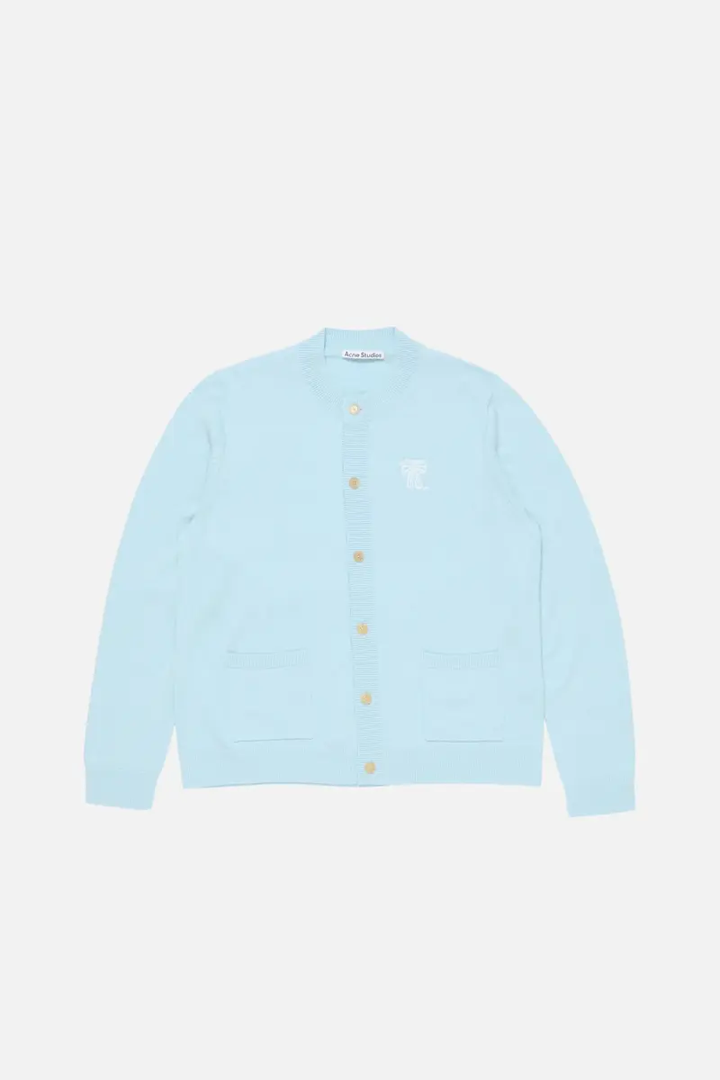 Acne Studios Crewneck cardigan ice blue