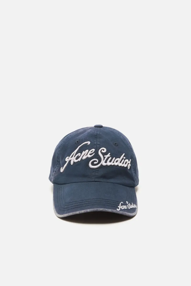 Acne Studios Logo cap Deep blue