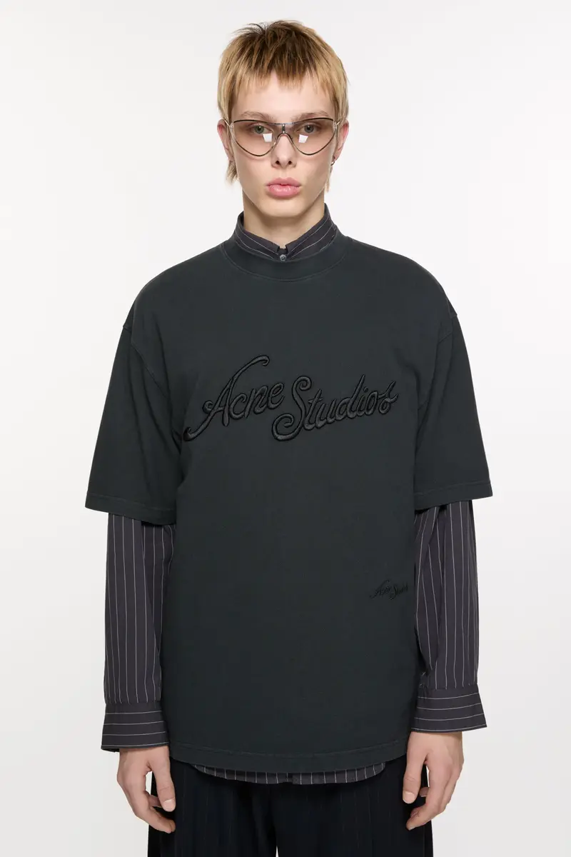 Acne Studios Logo t-shirt BLACK
