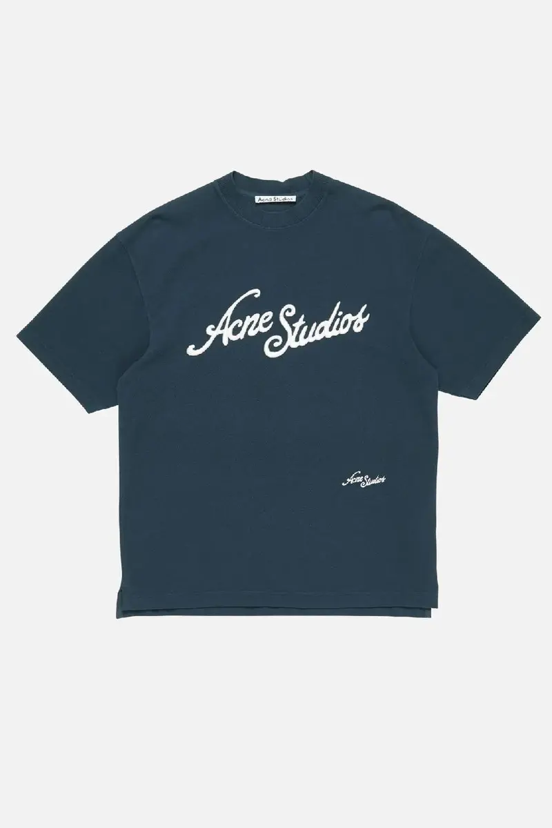 Acne Studios T-shirt Logo Deep blue