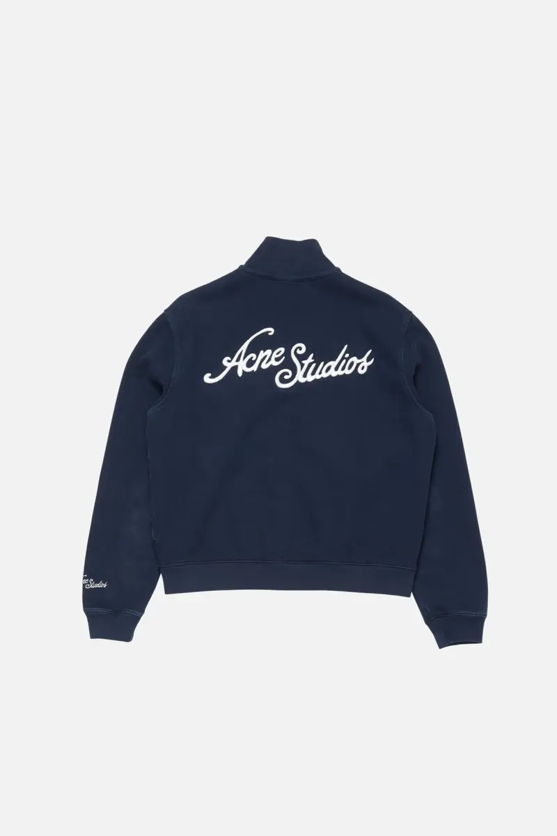 Acne Studios Zip-up sweatshirt deep blue