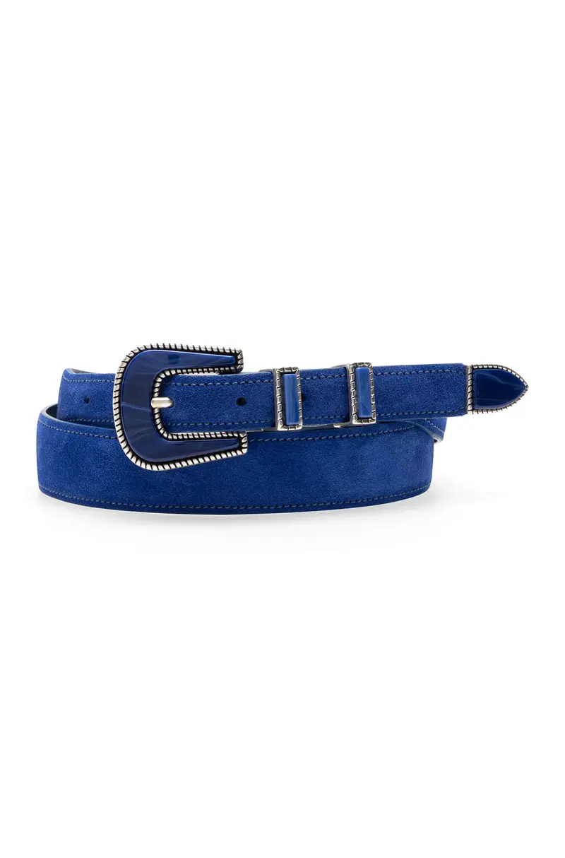 AD 125 - Ceinture Western Bleu Roi