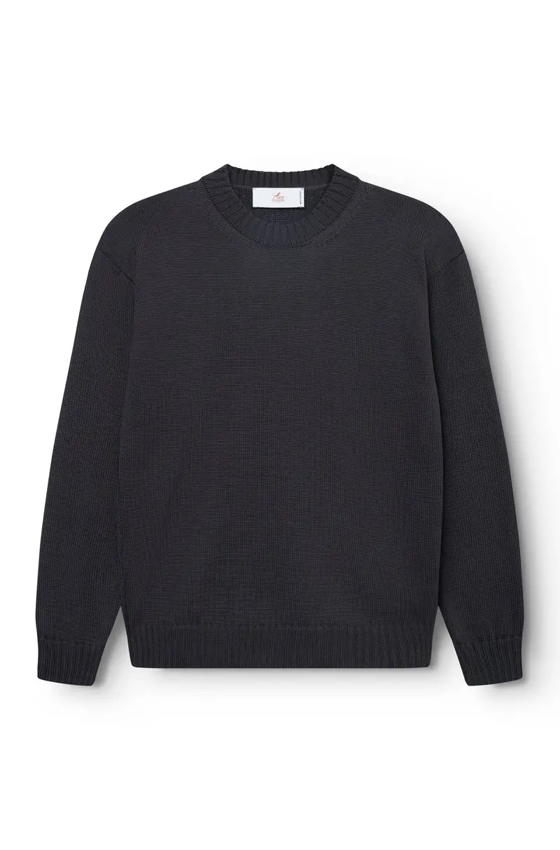 AD 199 - Pull à Col Rond en laine Taupe