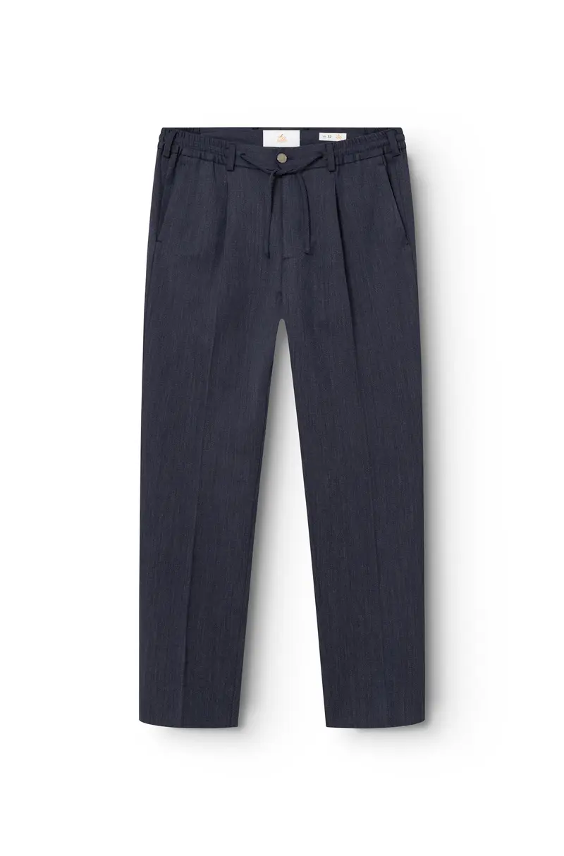 AD 37 - Pantalon en Laine Vierge Indigo