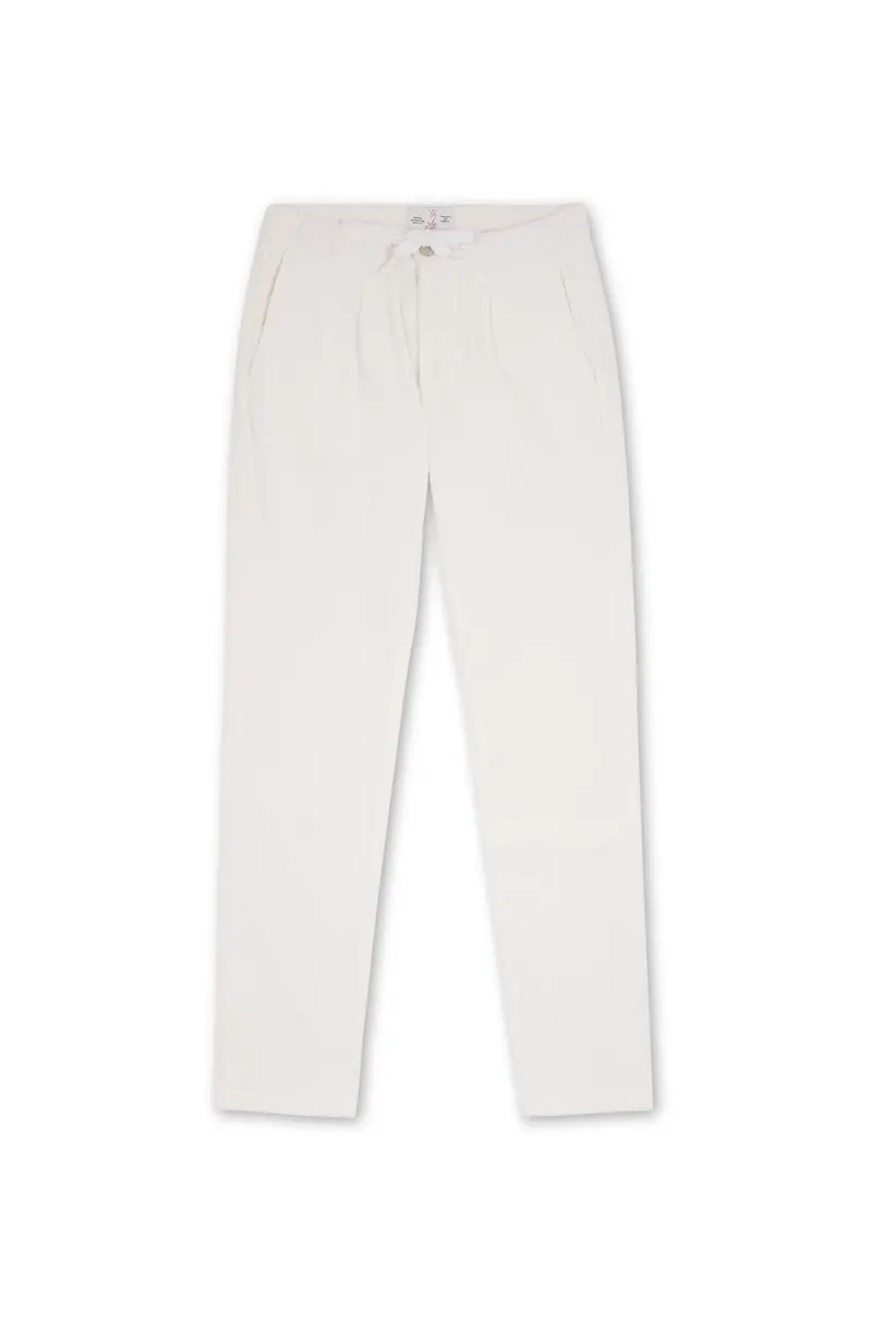 AD 88 - Pantalon Velours Blanc Cassé