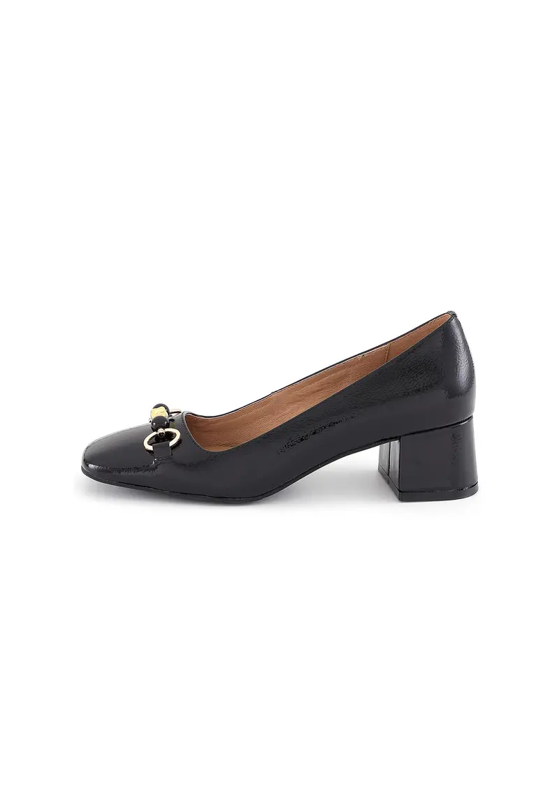 ADDISON - Escarpins en Cuir Verni Noir