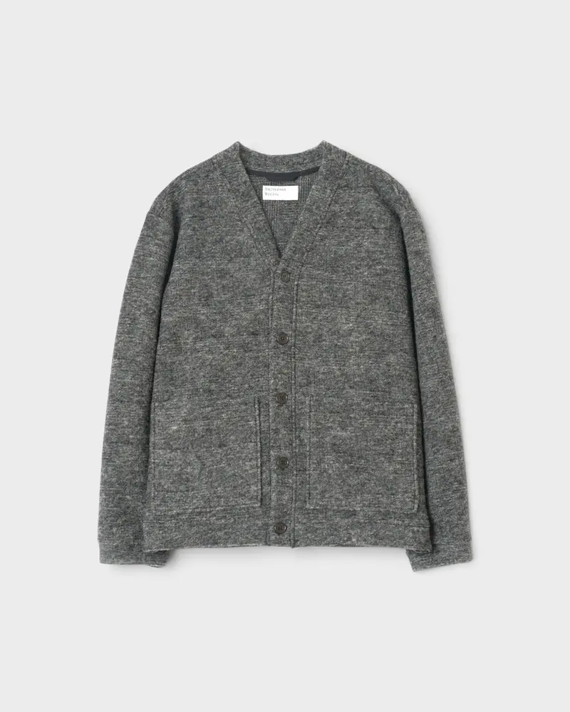 Advance Cardigan Wool Mix Knit Grey Marl