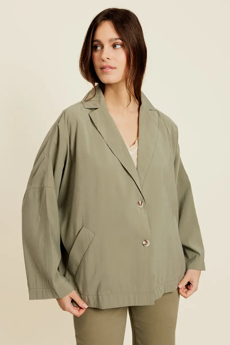AERISELLE - Blazer Kaki Oversize