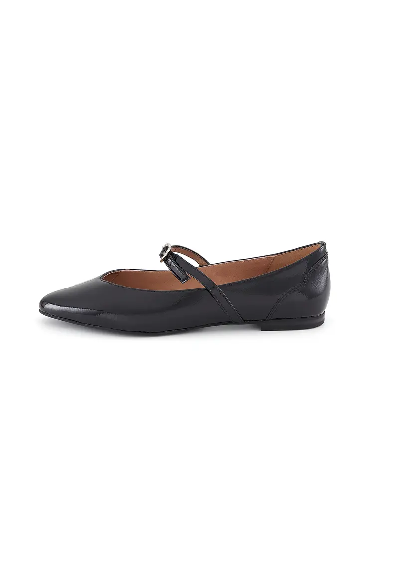 ALICE - Ballerines en Cuir Verni Noir