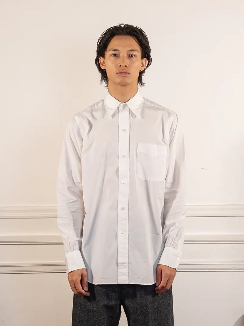 Ametora Straight Collar Selvedge Poplin White