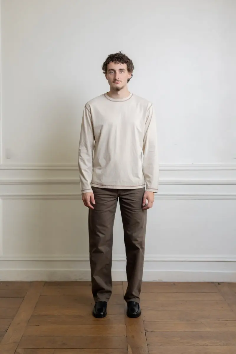 ANOTHER T-SHIRT 3.0, GREY/BURNT RED