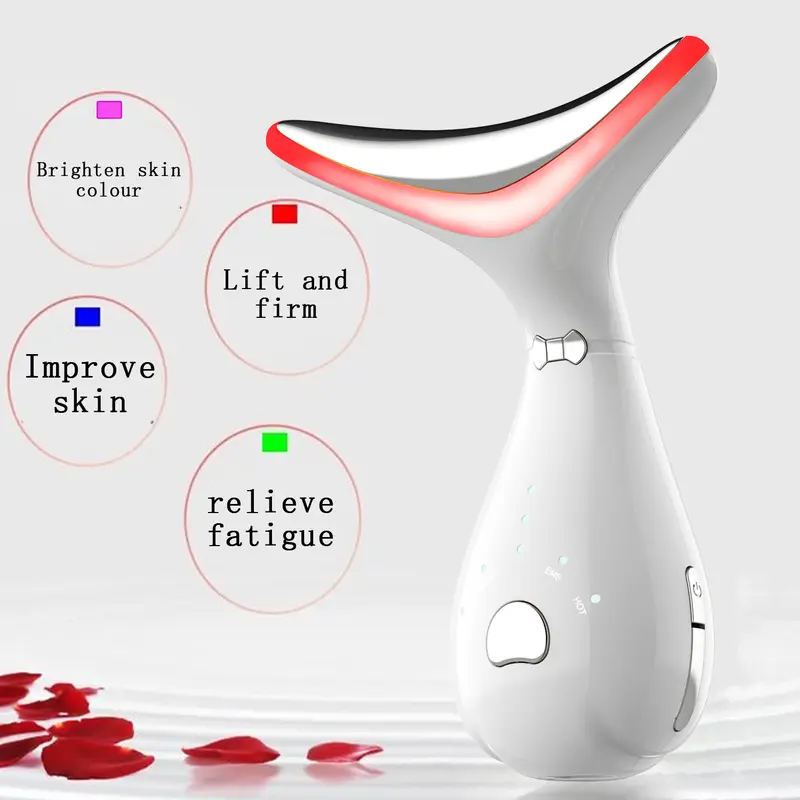 Appareil de massage du cou à vibrations et lumière
