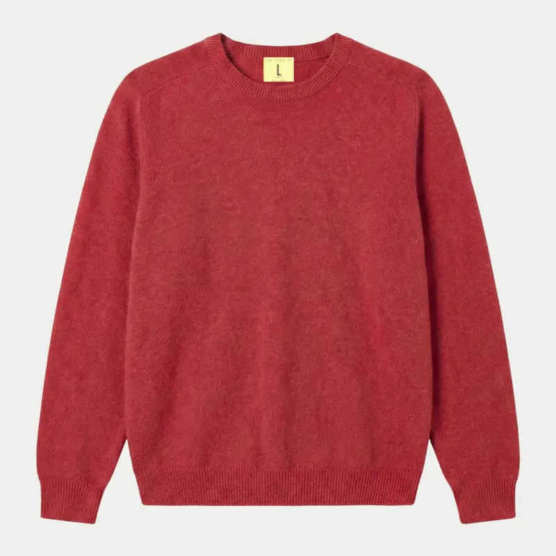 Armen Pull Col Rond - Rouge Poppy Mix