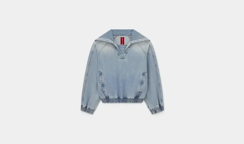 ASHEN SKY SEIFUKU DENIM SHIRT