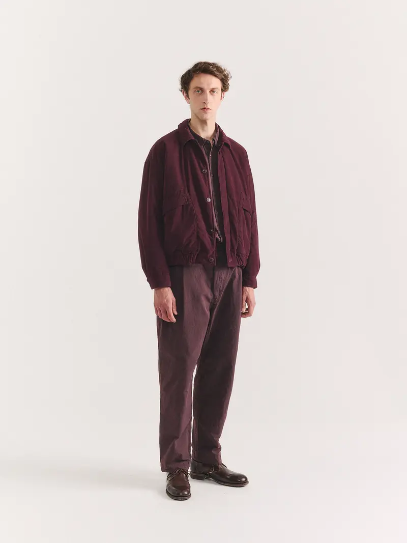 AUBER BLOUSON - PIN CORD - BURGUNDY