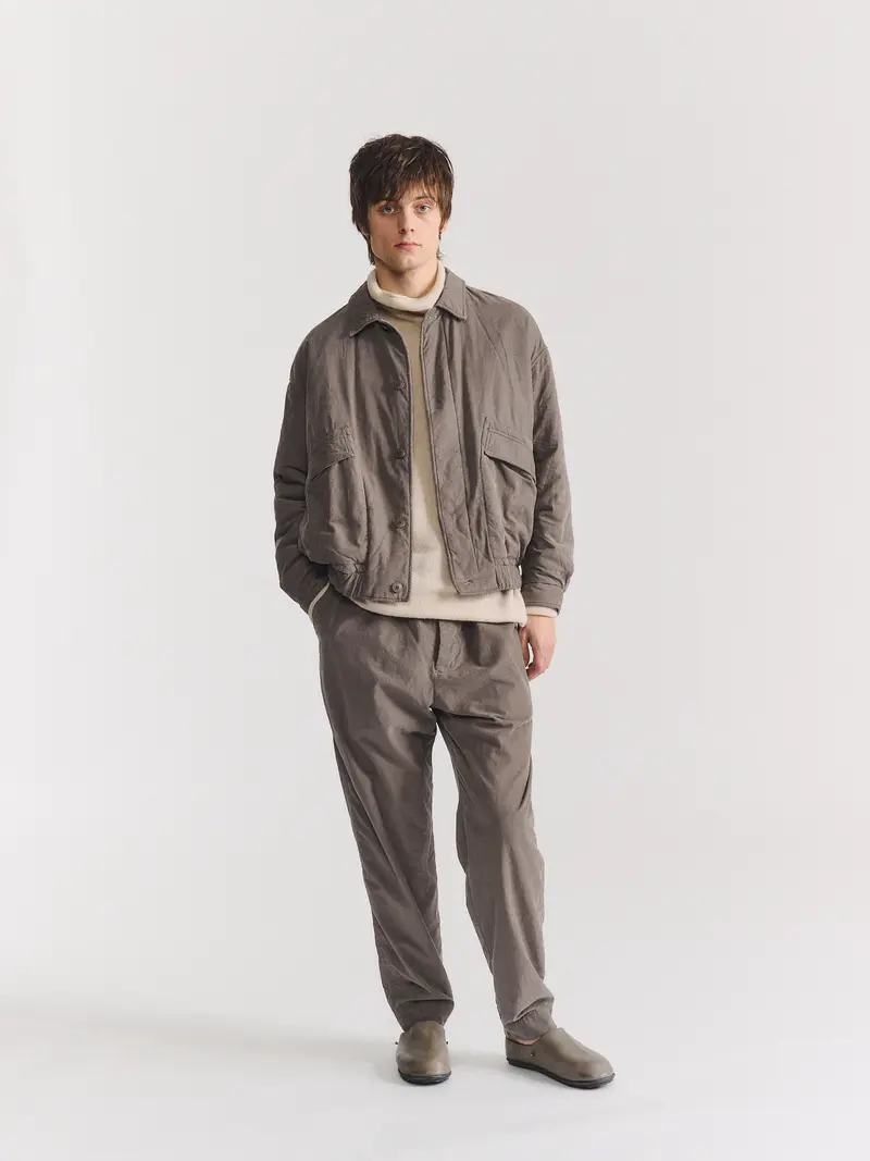AUBER BLOUSON - PIN CORD - LIGHT KHAKI