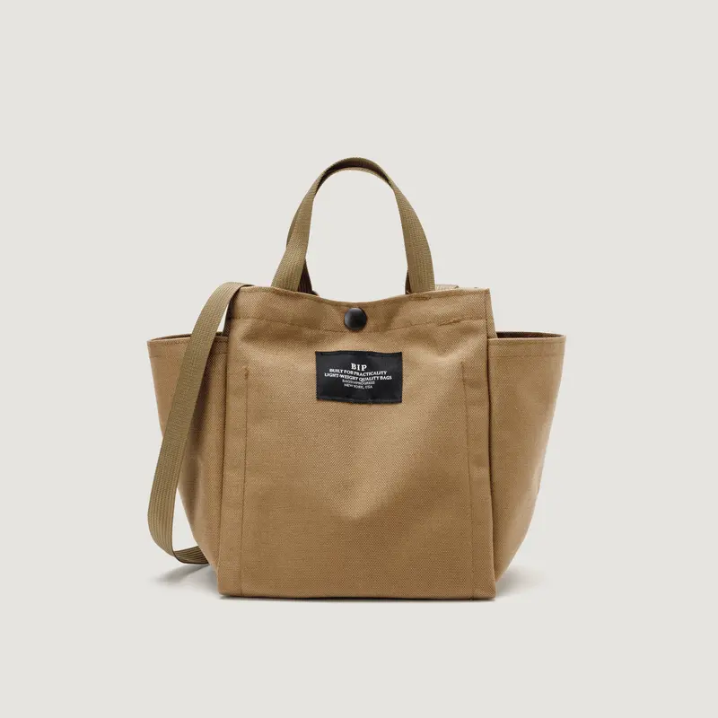 Bags In Progress - Small Side Pocket Tote - Khaki