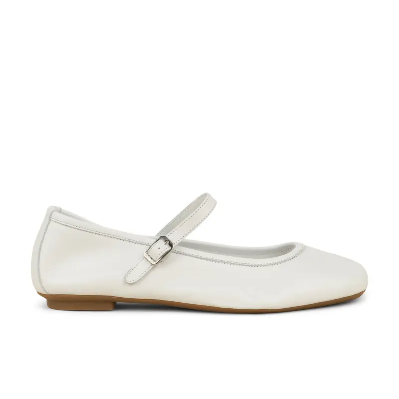 Ballerines et babies HONOR REQINS Femme Blanc