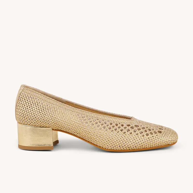 Ballerines et babies RIKA REQINS Femme Or/Bronze