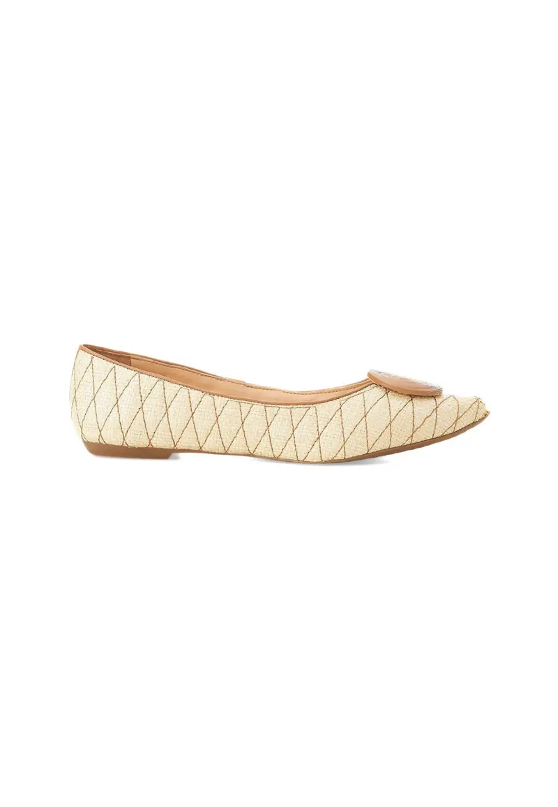Ballerines Raffia Beige — Texturées Été