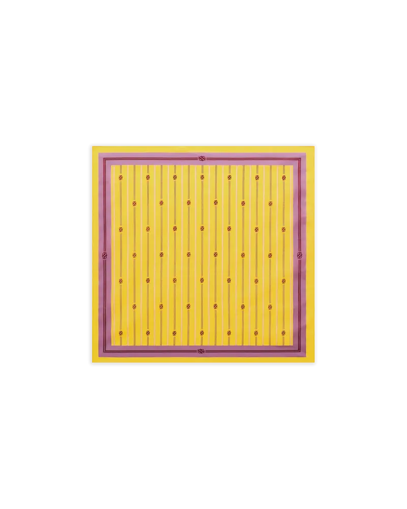 Bandana monogram stripes print