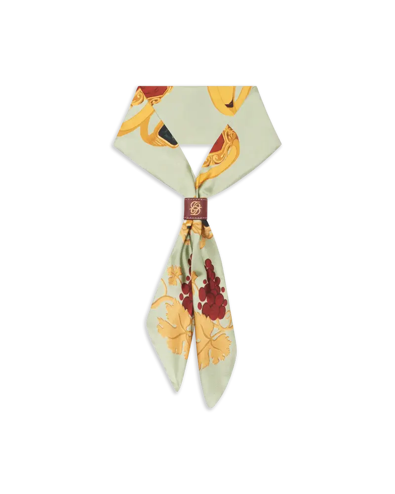 Bandana print rings silk