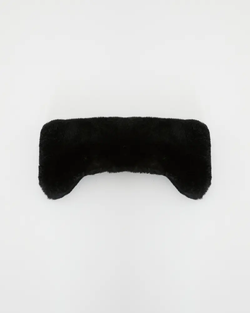 Bandeau en fourure de lapin rex
