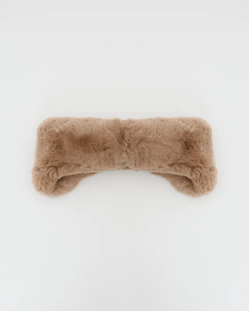 Bandeau en fourure de lapin rex