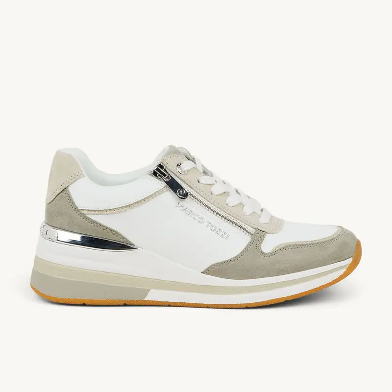 Baskets 23764 MACALY MARCO TOZZI Femme Blanc