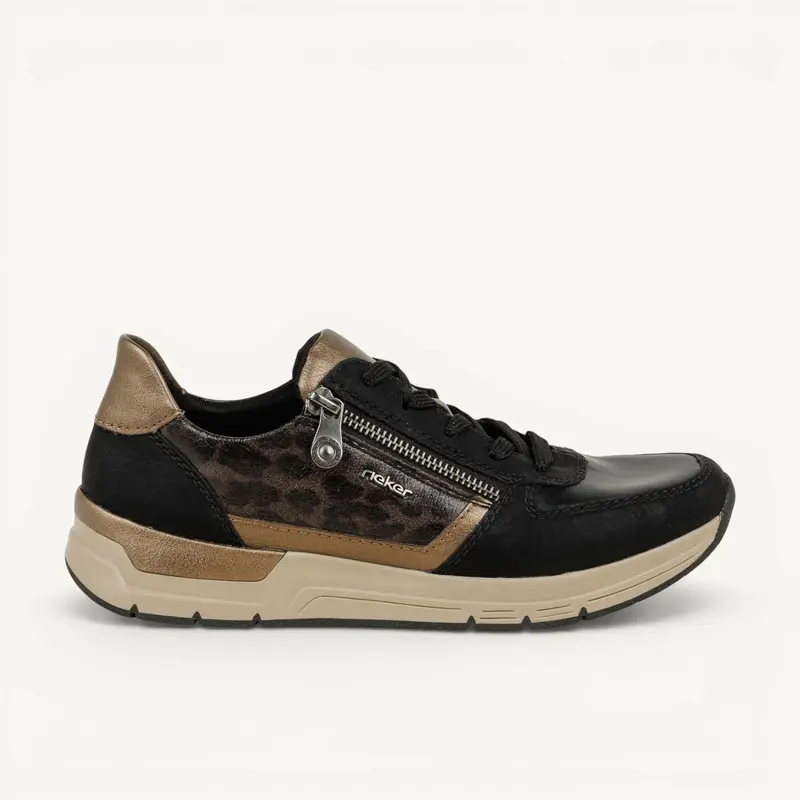 Baskets 58902 - RIMOA RIEKER Femme Noir