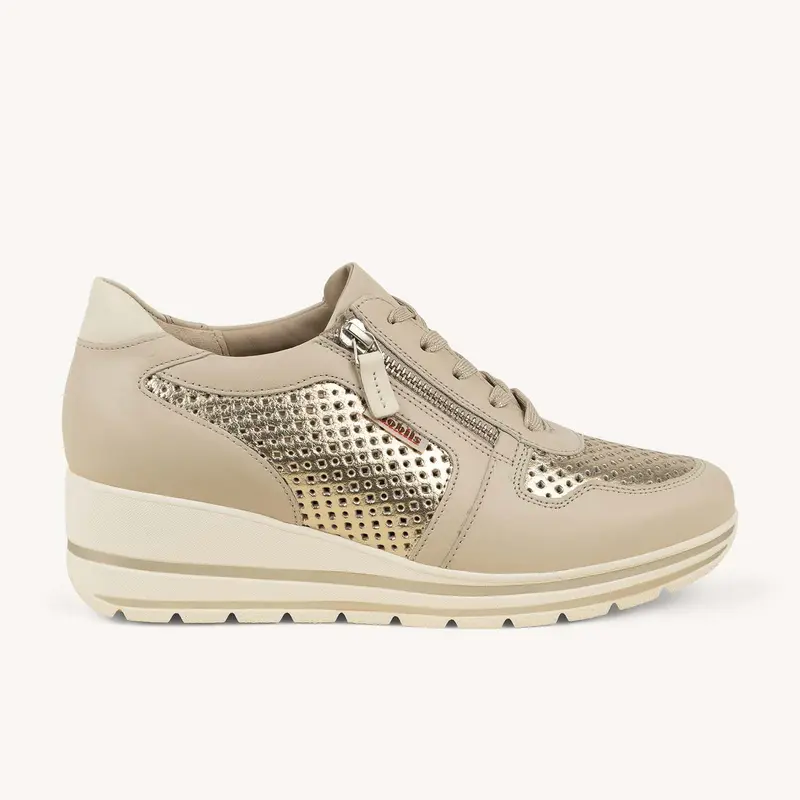 Baskets ABBY PERF MOBILS BY MEPHISTO Femme Beige
