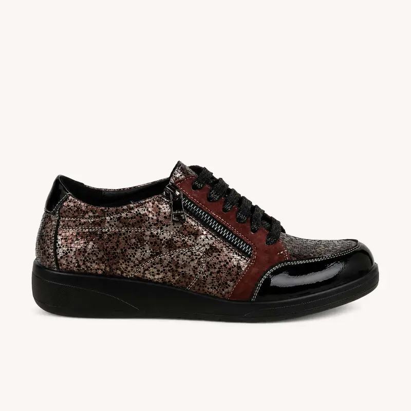 Baskets ALET INFINI Femme Bordeaux