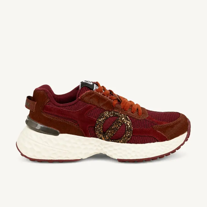 Baskets CARTER 2 RUNNER NO NAME Femme Bordeaux