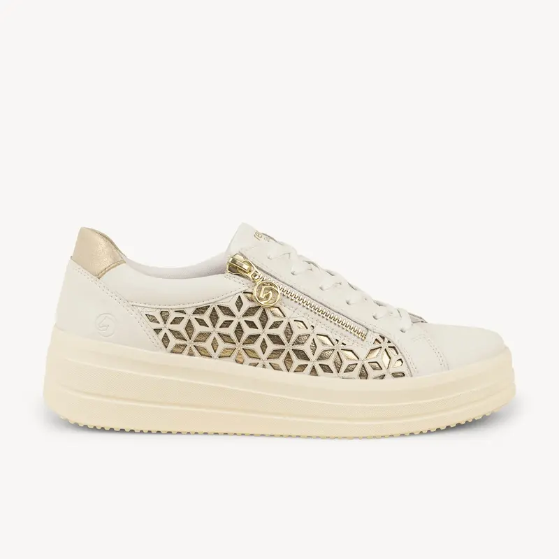 Baskets D1C11 - REMIKA REMONTE Femme Blanc