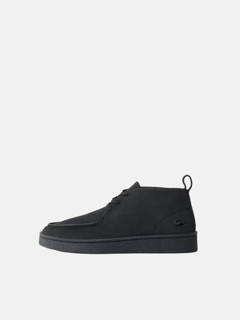 Baskets Lacoste noires en suède