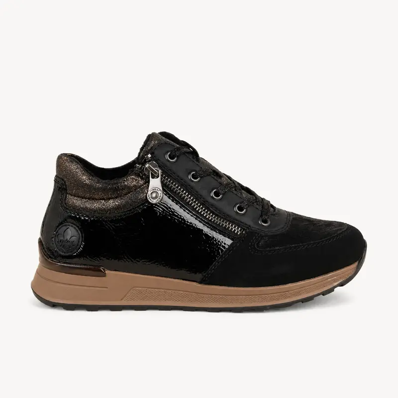 Baskets N1407 - RIEMO RIEKER Femme Noir
