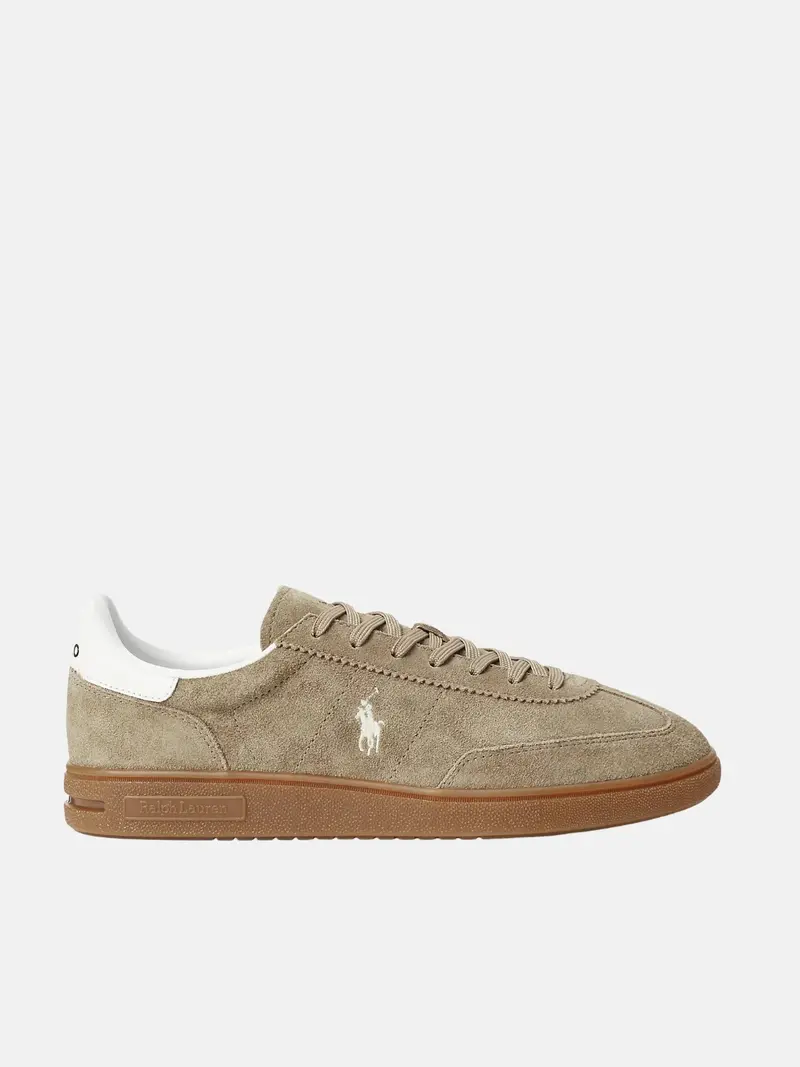 Baskets Ralph Lauren beige en daim
