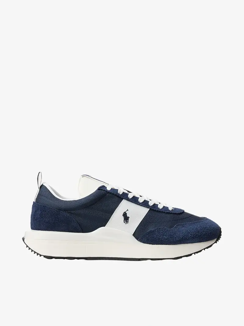 Baskets Ralph Lauren marine en cuir