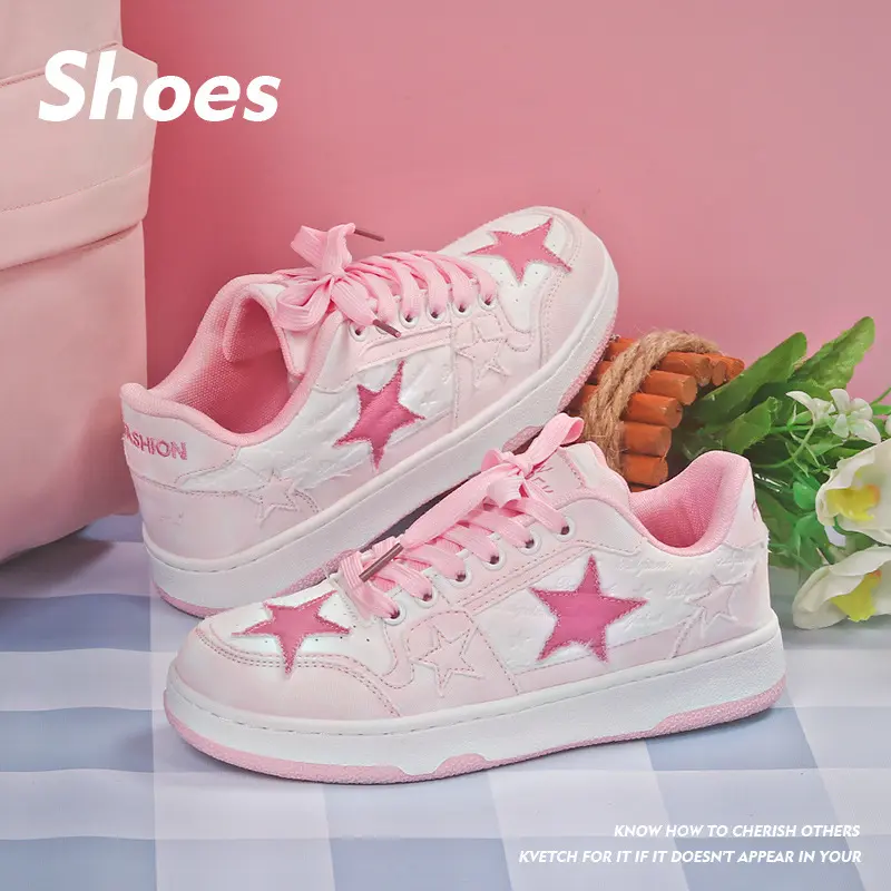 Baskets style skate unisexes en denim à lacets