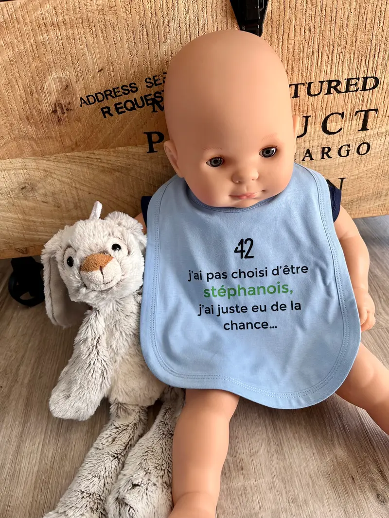 Bavoir garçon ciel personnalisable
