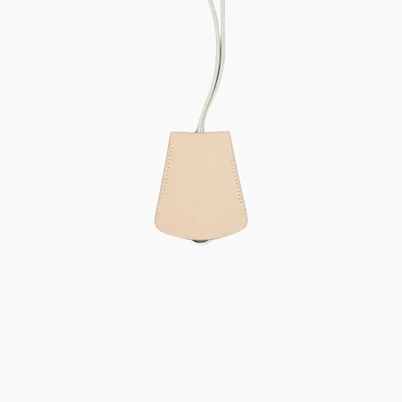 Bell Key-Holder Natural Vegetable Calf Leather