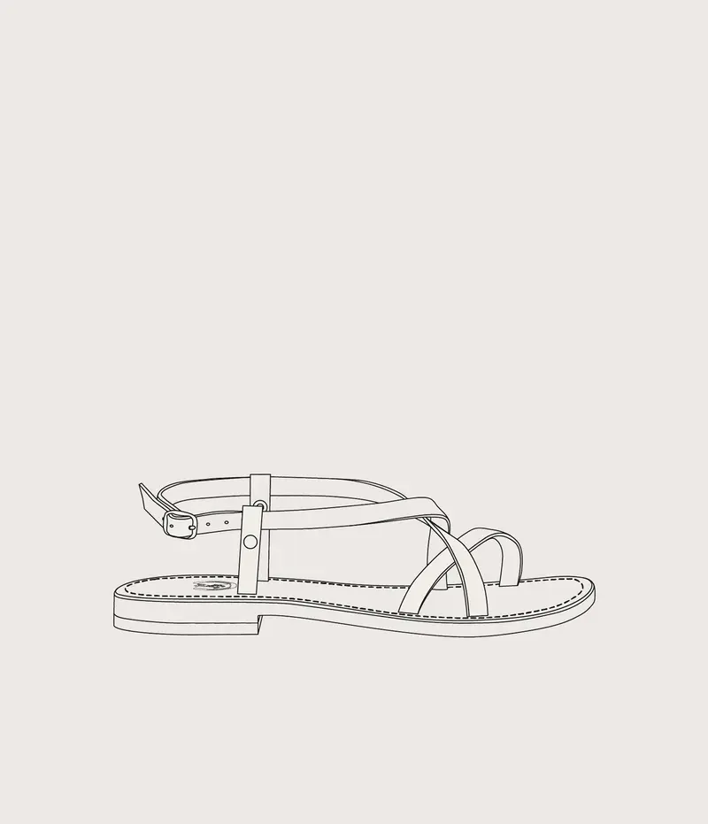 Belle-Île Sandale femme Personnalisable