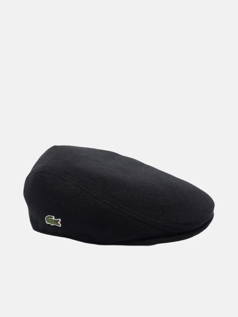 Béret Lacoste noir en laine