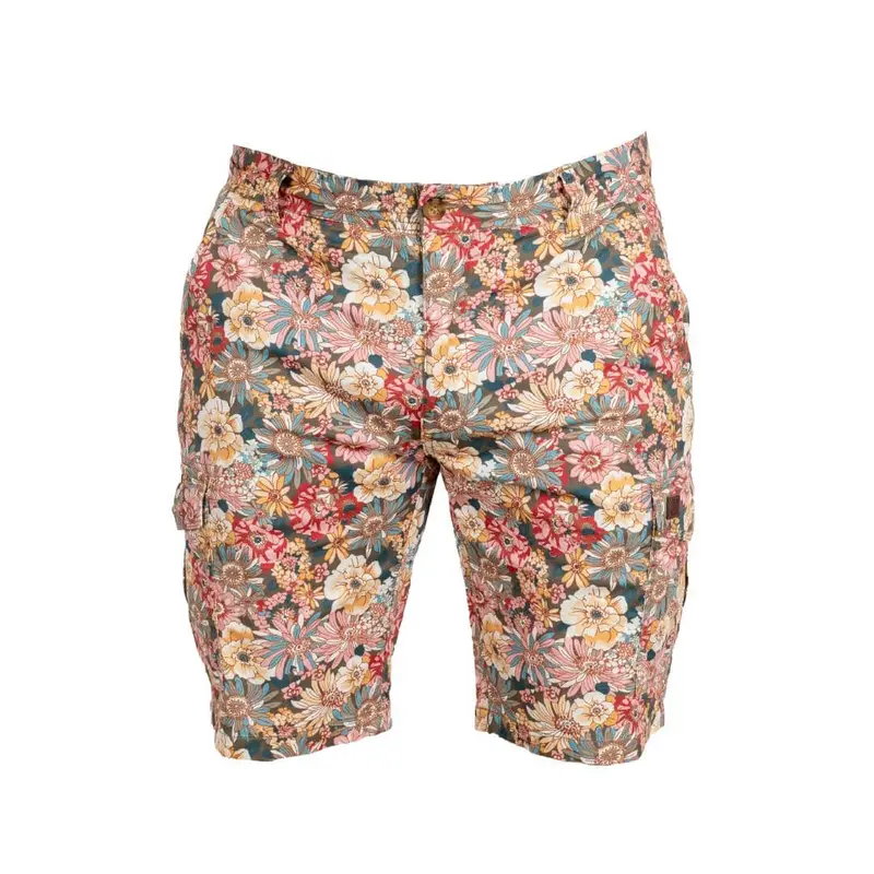 Bermuda cargo imprimé fleuri