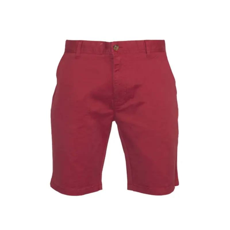 Bermuda chino rouge