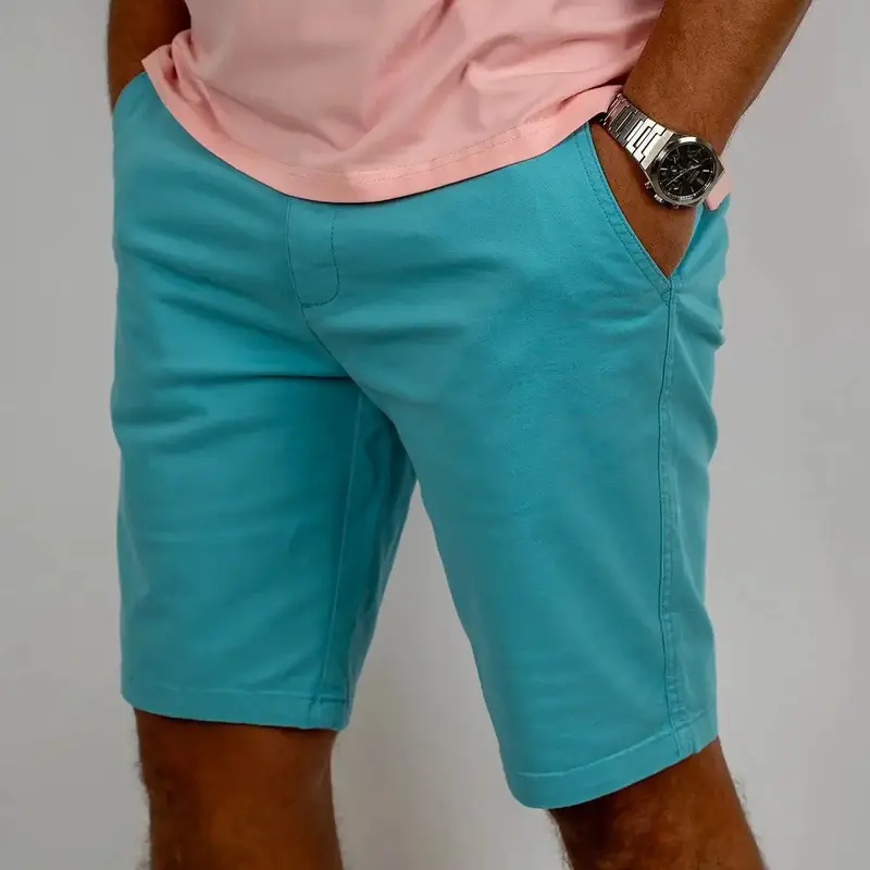 Bermuda chino turquoise